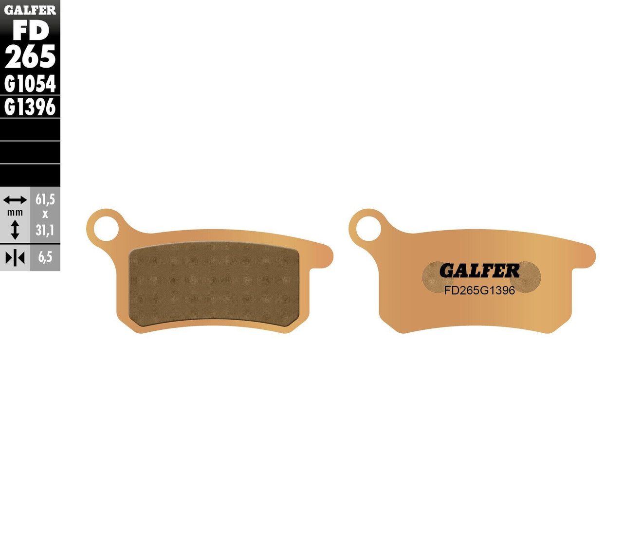 GALFER HH Sintered Brake Pads, 17-265H