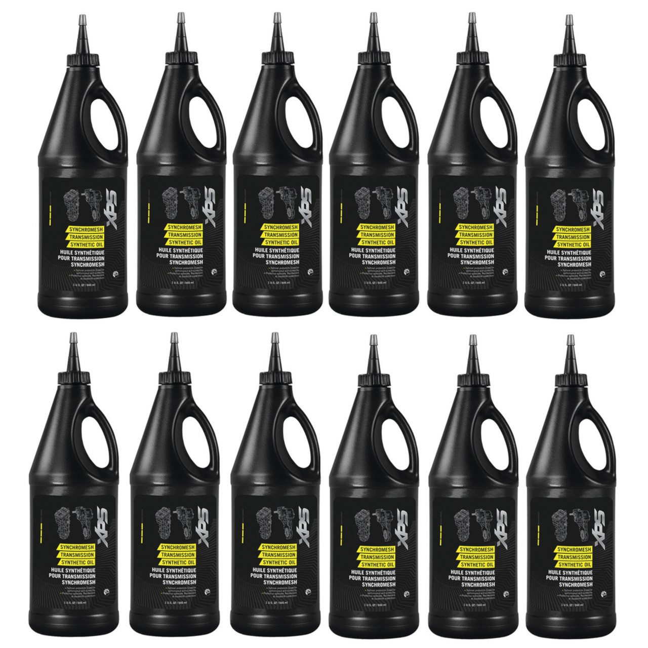 Ski-Doo New OEM, XPS Synchromesh Synthetic Transmission, 12 - 24 FL oz, 9779170