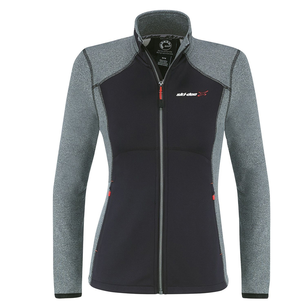 Ski-Doo New OEM, Branded Polyester Ladies' Tech Mid Layer Fleece, 4541840490