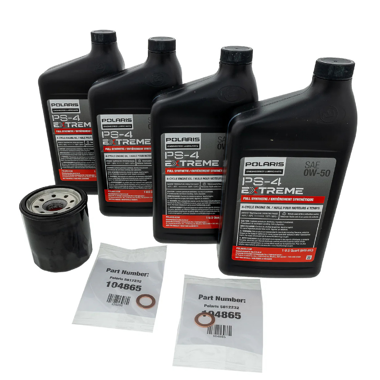 Polaris OEM K-0W50 S4 Ock 4Qt, 2890884