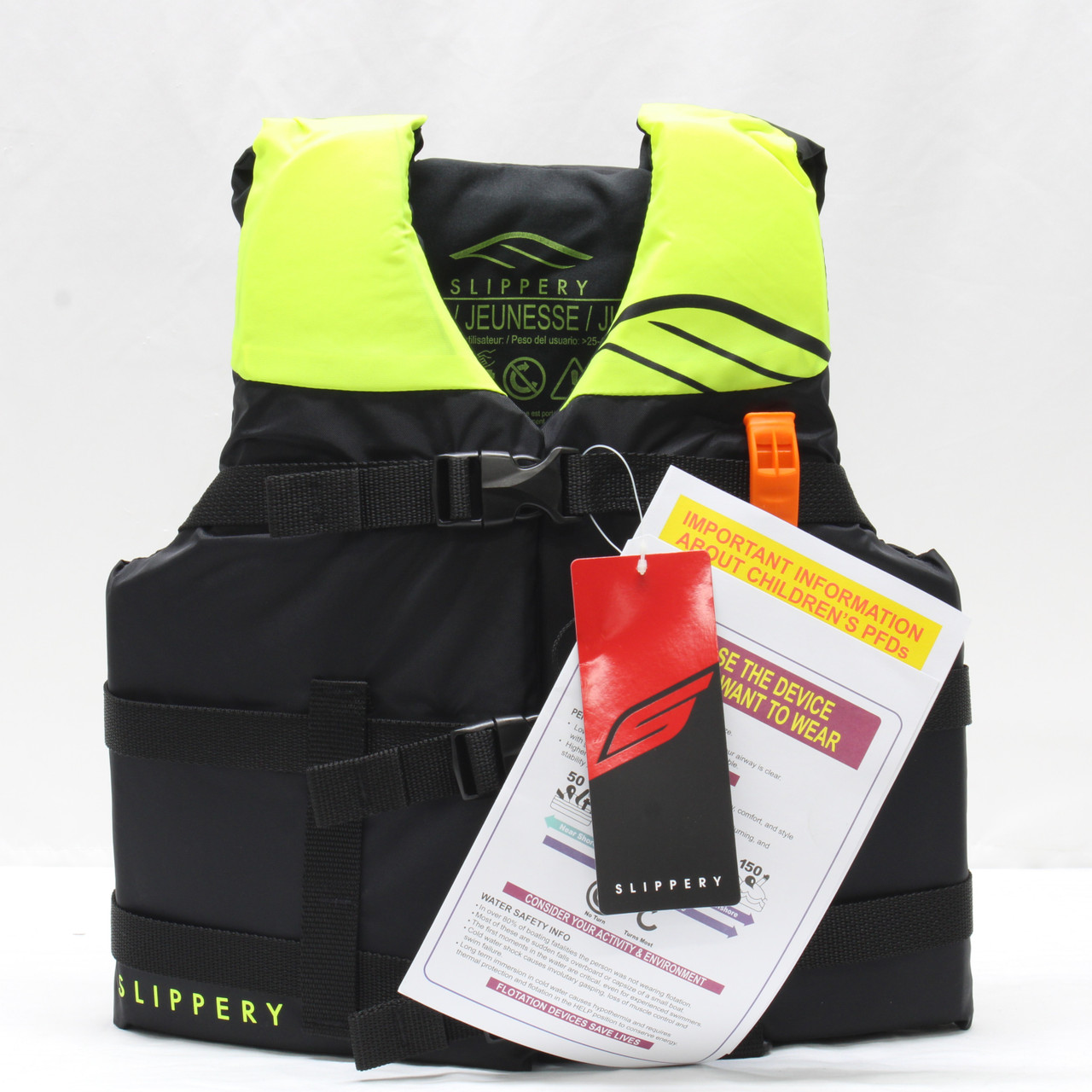 SLIPPERY Vest Hydro Youth Bk/Yl, 32420069