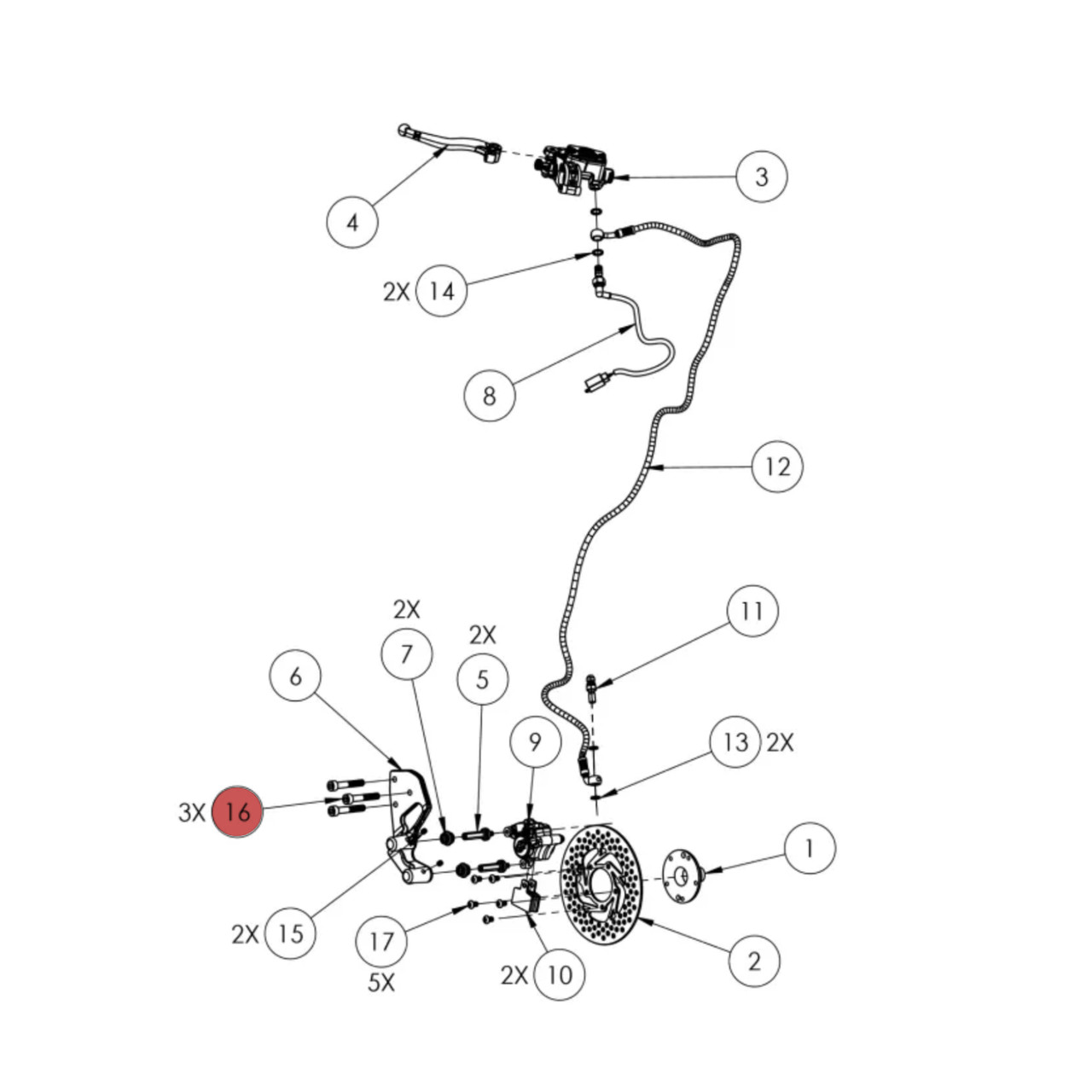 Widescape OEM Socket Head Bolt (M8X1.25X50), TBX-01E002