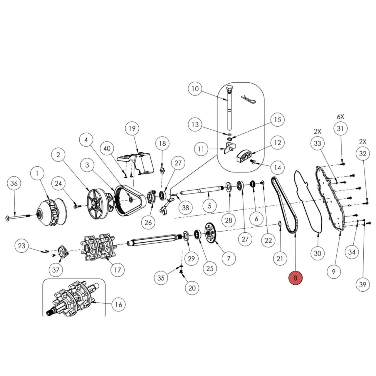 Widescape OEM Chain, SF25-0005P3-011