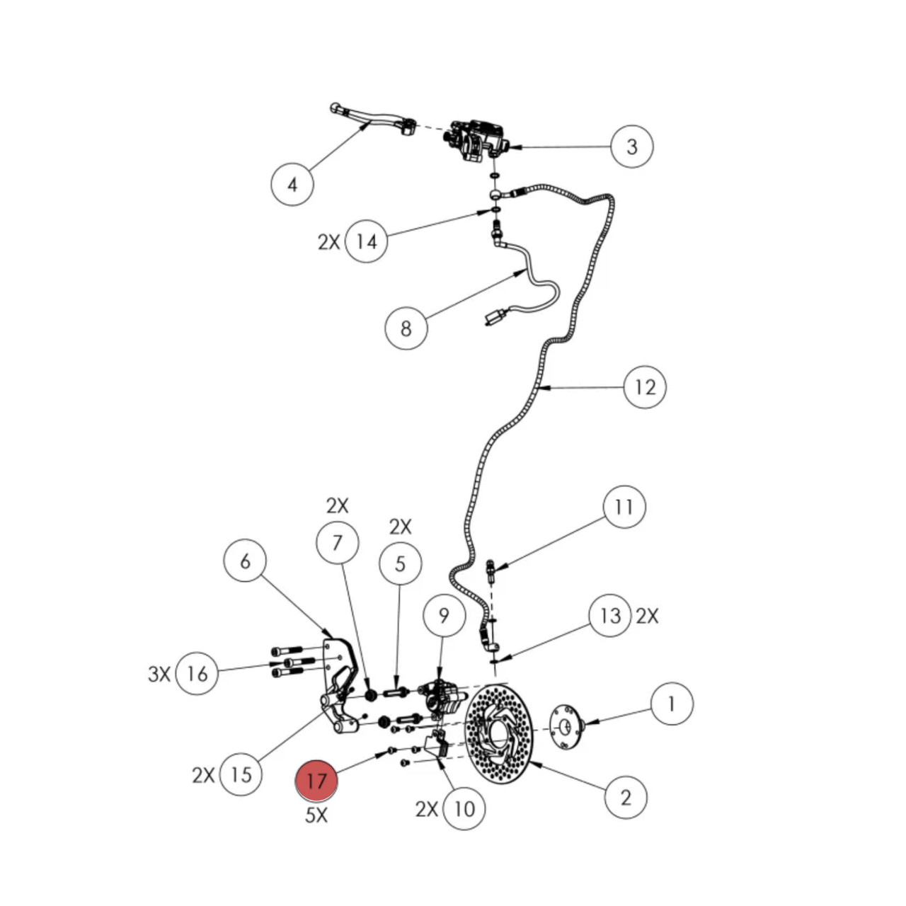 Widescape OEM Torx Pan Head Screw (M6X1.0X10), TBX-01H011