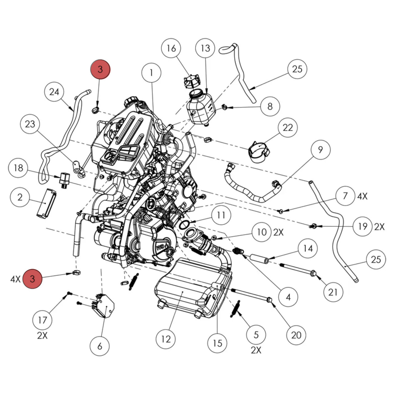 Widescape Clamp - Dia 23.5, 140401X007