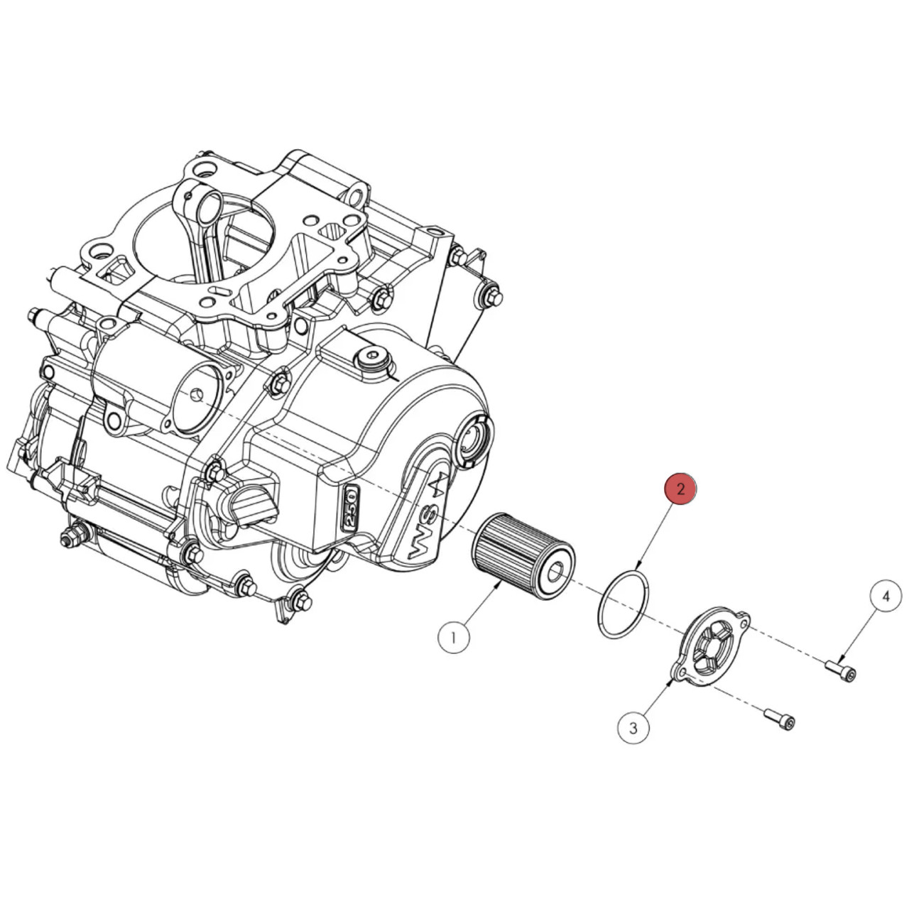 Widescape OEM Oil Filter Assembly Rubber O-Ring, 140502X002