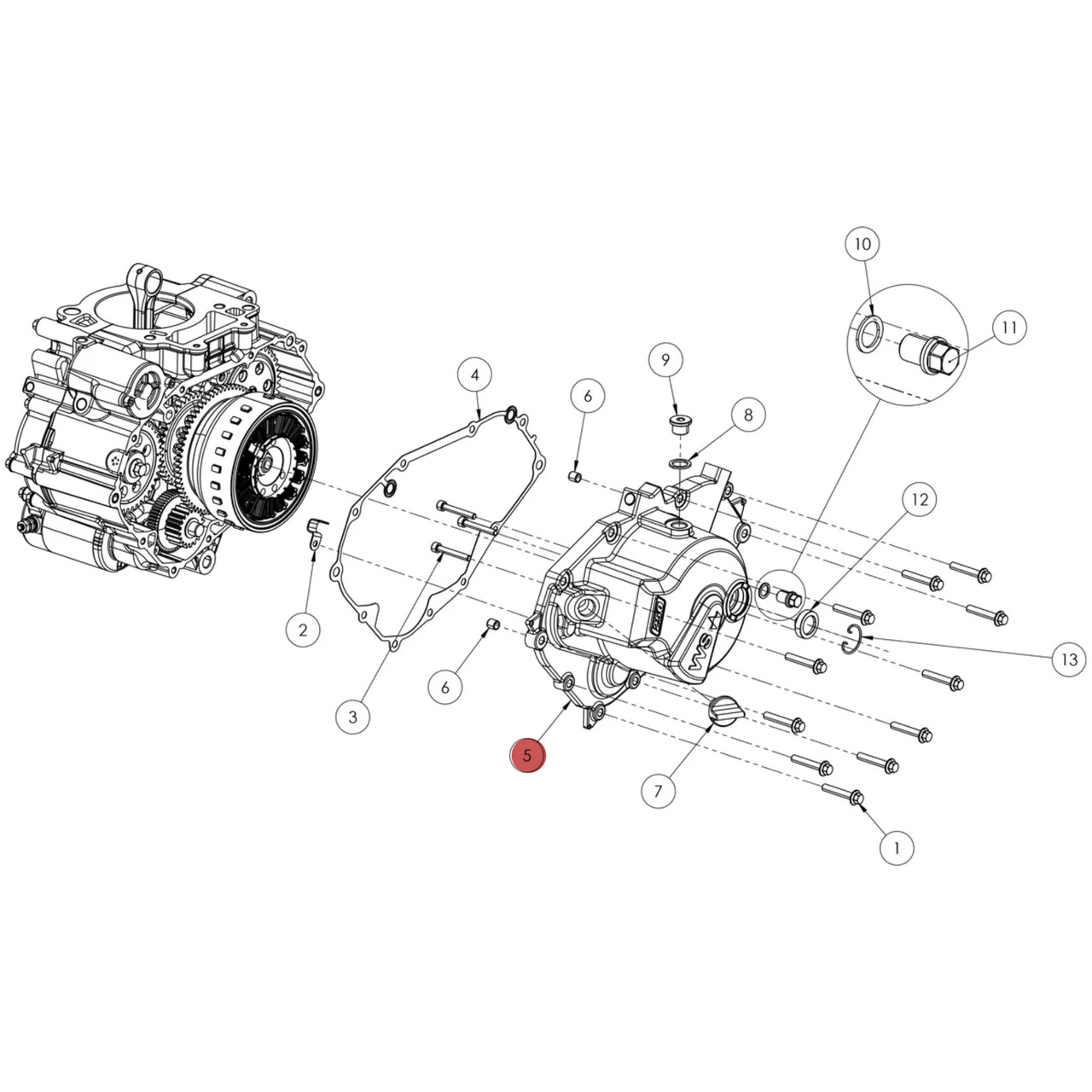 Widescape OEM Generator Cover Assembly, 140701B003