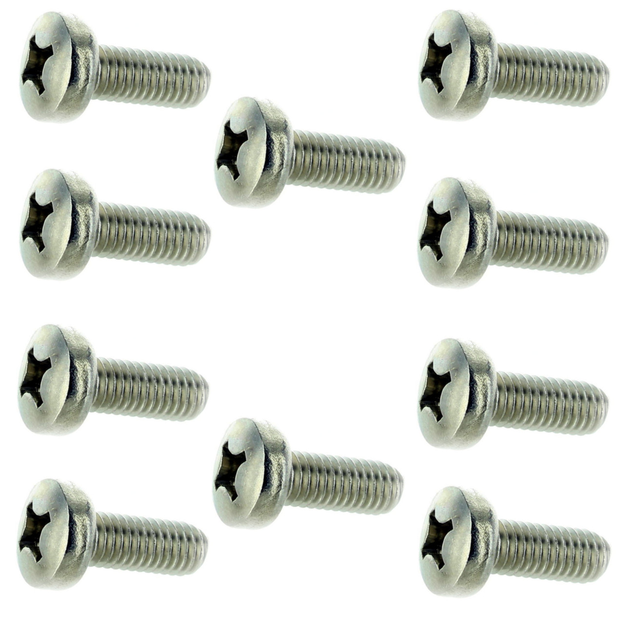Sea-Doo OEM Phillips Pan Head Screw (M6 x 16) 10 Pack, 208661660