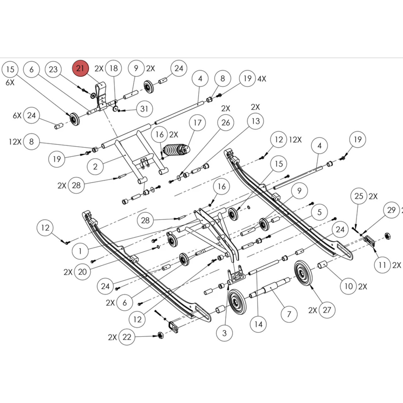 Widescape OEM Front Strap, SF25-0002P3-028