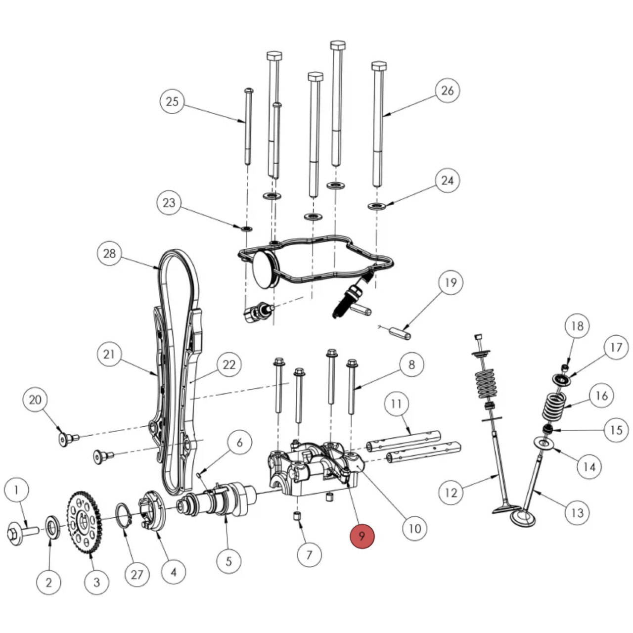 Widescape OEM Rocker Arm Assembly, 140105B002
