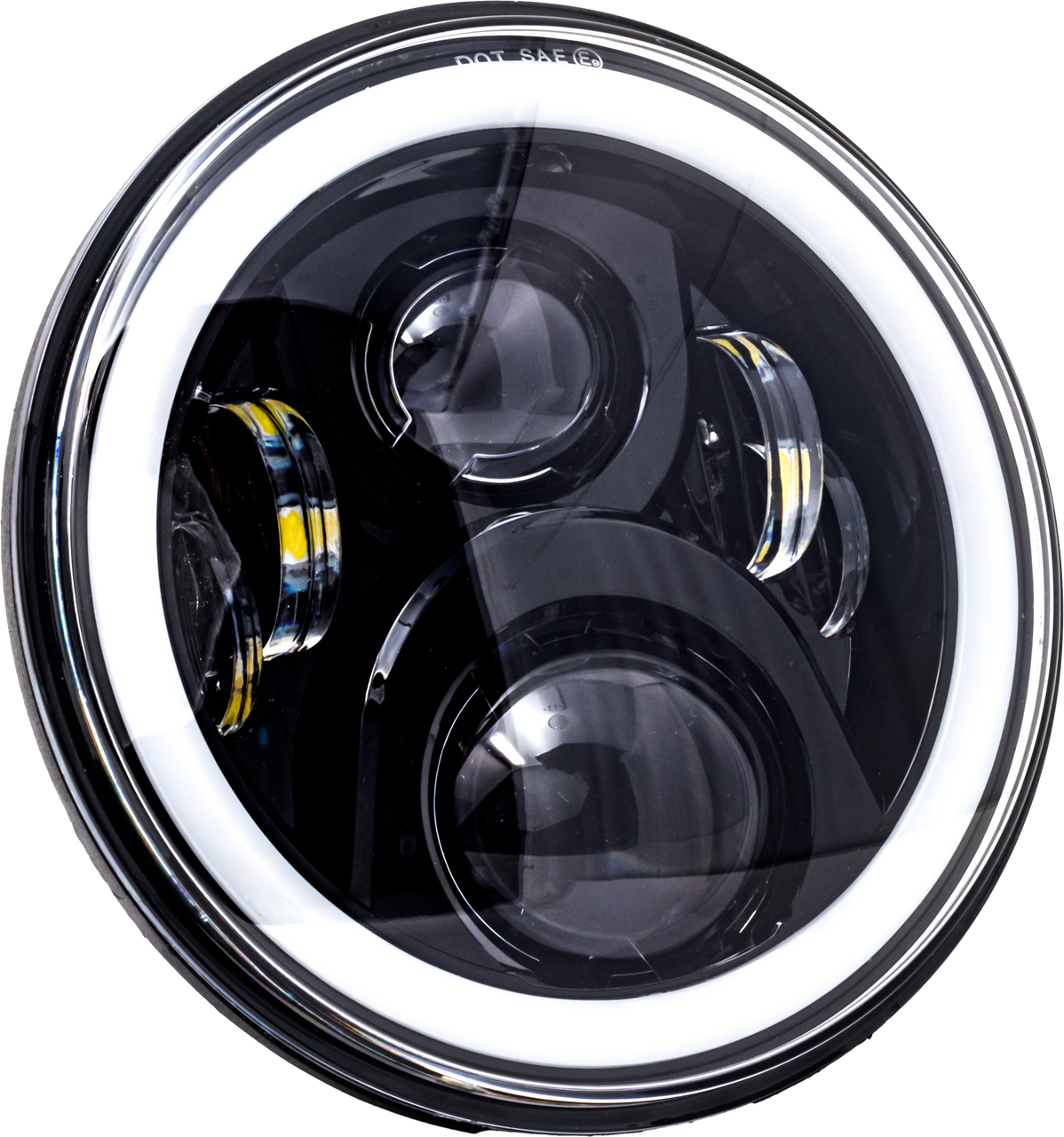 LETRIC LIGHTING CO 7" LED Headlight Full Halo w/ Mount Adapter, 850-09668