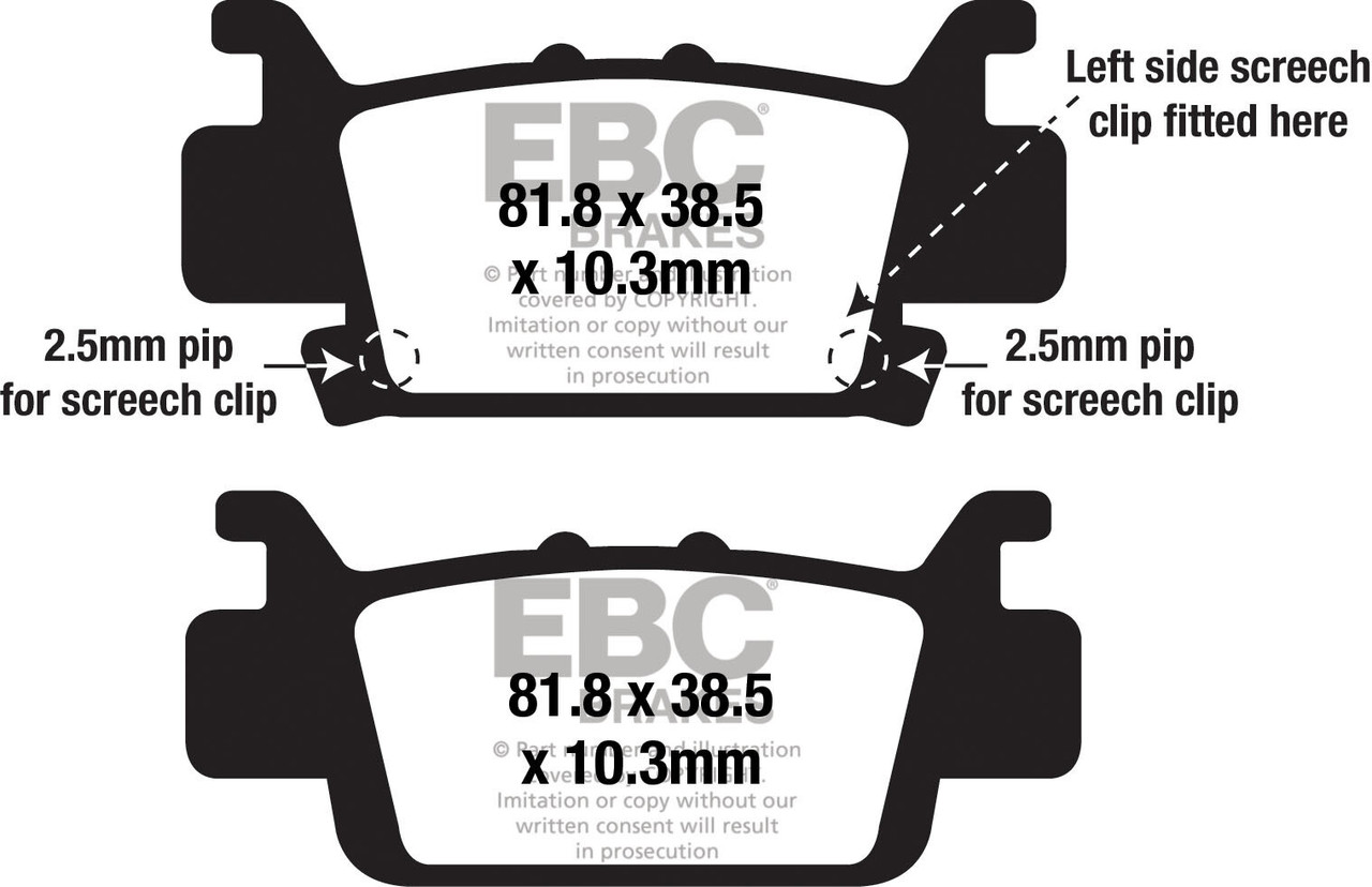 EBC Standard Brake Pads, 15-703S