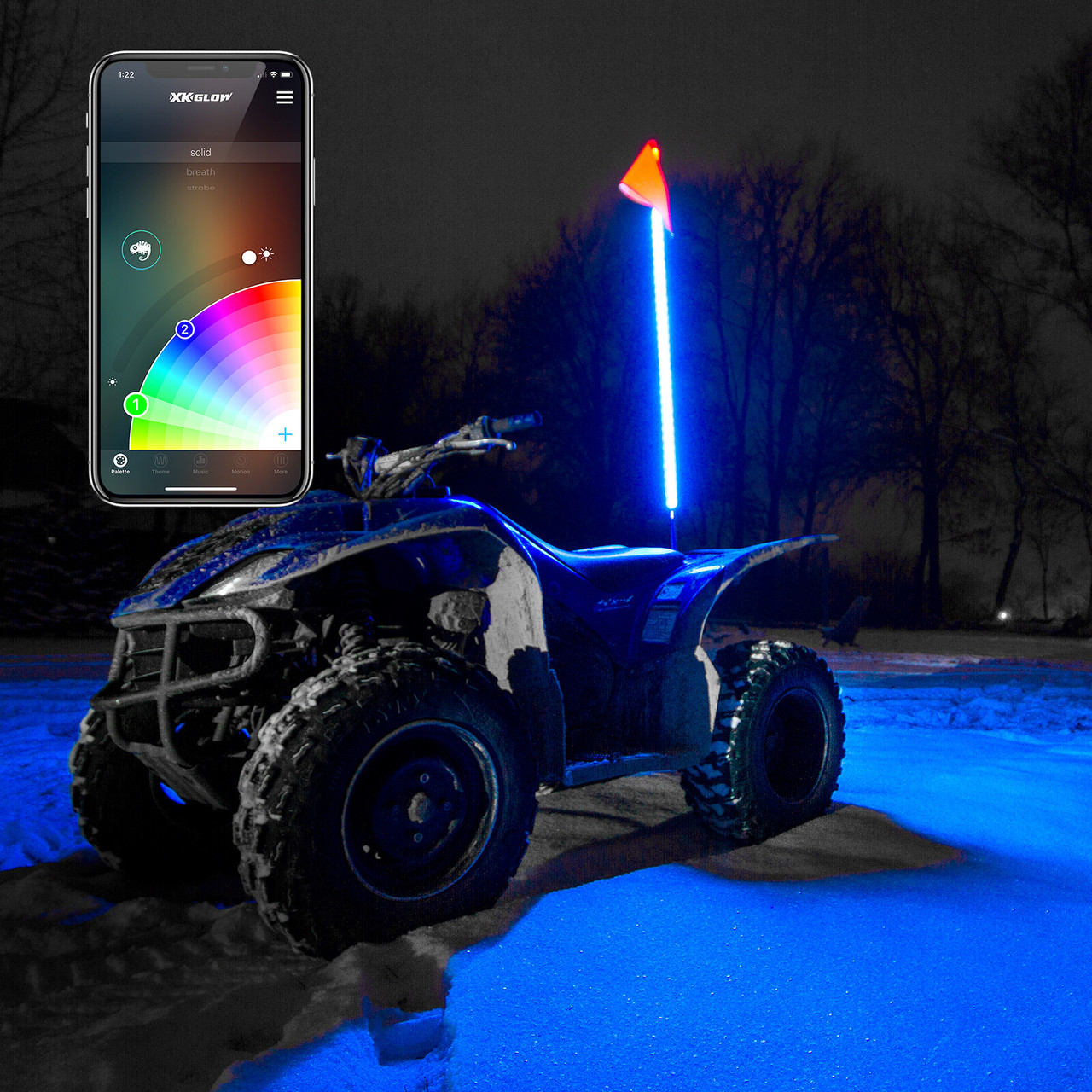 XK GLOW 2nd Gen Whip w/ Controller, 653-0051