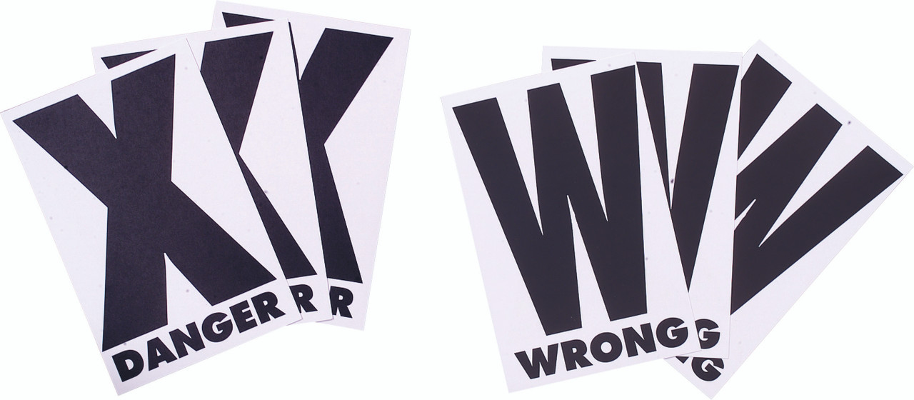 FLY RACING Course Marking X/W Cards, 37-0050