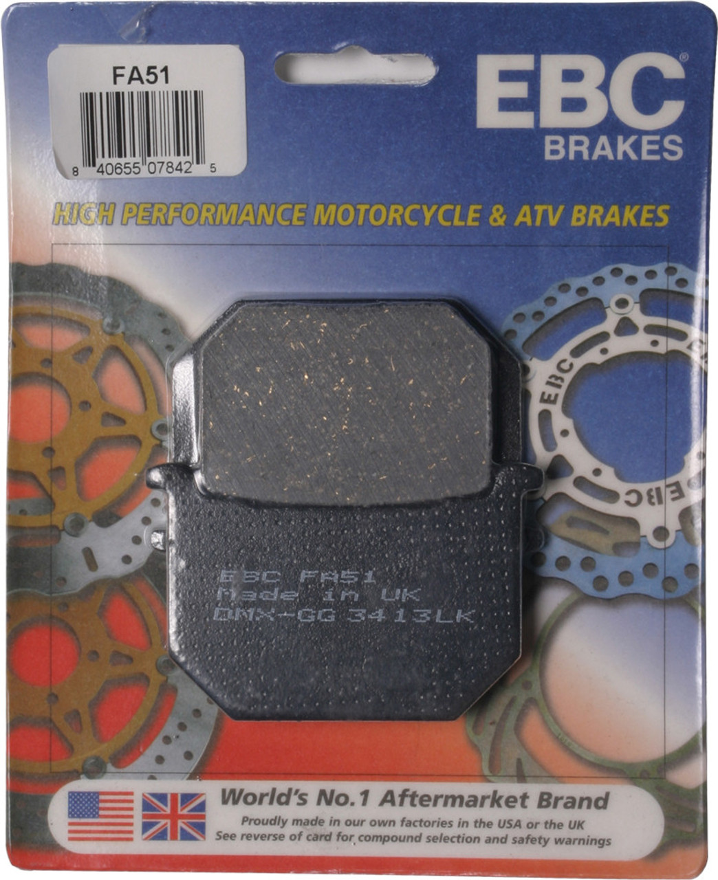 EBC Standard Brake Pads, 15-51
