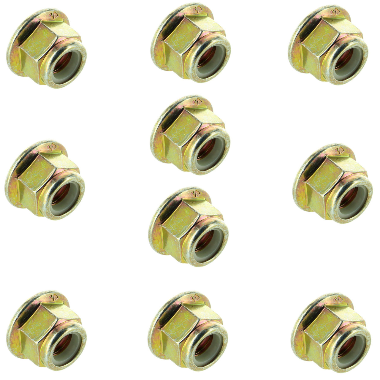 Can-Am OEM Hexagonal Flanged Elastic Nut 10 Pack, 233201414