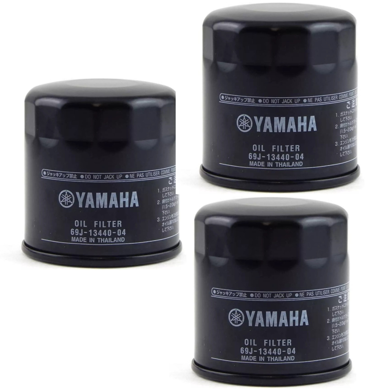 Yamaha New OEM, 4 Stroke Oil Filter Element, Pack of 3, 69J-13440-04-00