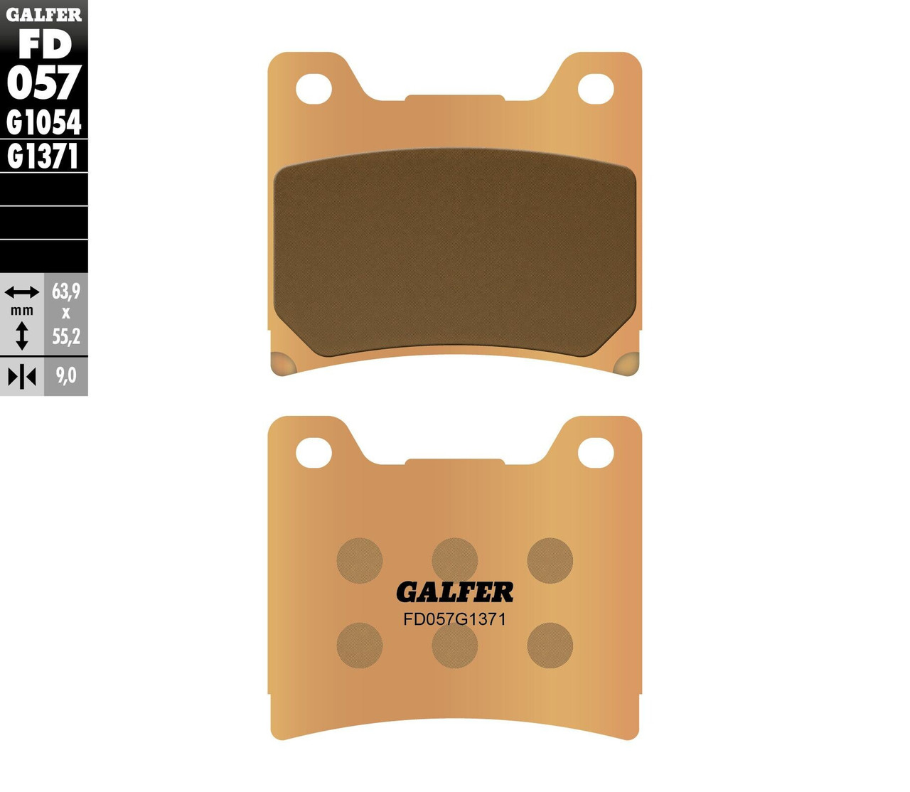 GALFER HH Sintered Brake Pads, 17-057H
