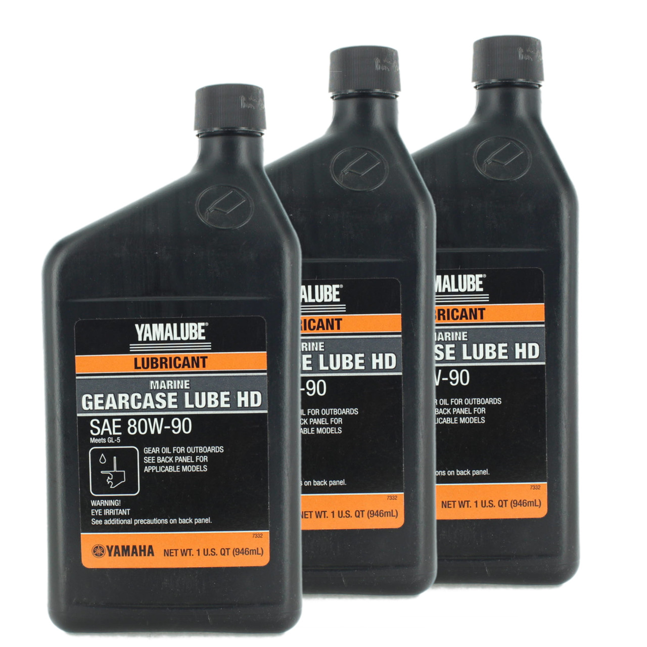 Yamaha New OEM Marine Gear Lube HD, 3 Quarts, ACC-GLUBE-HD-QT