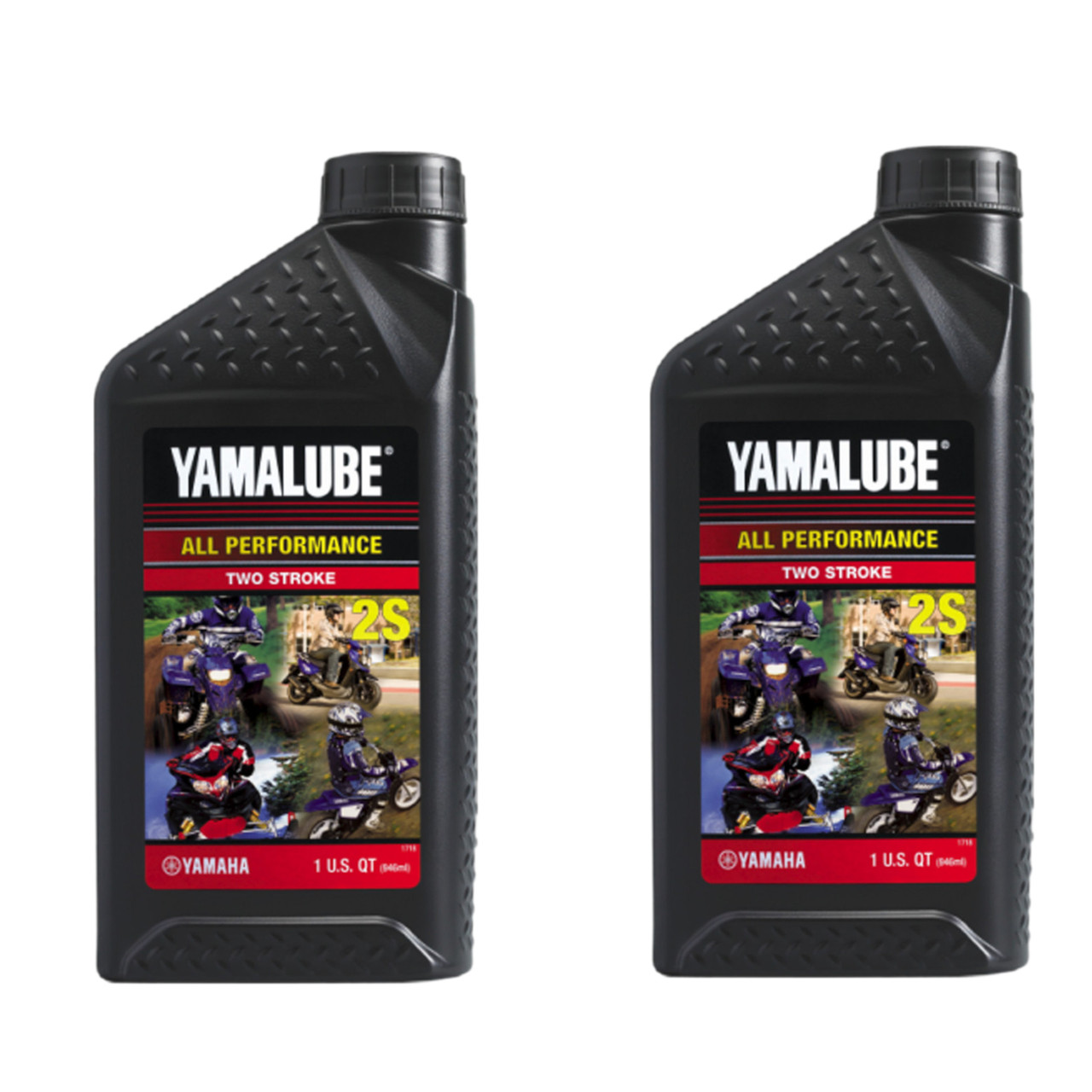 Yamaha OEM, Yamalube Semi-Synthetic 2-Stroke Oil, 2 Quarts, LUB-2STRK-S1-12