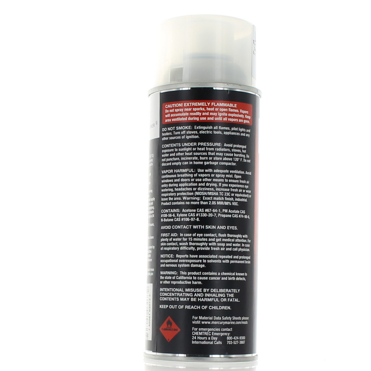 Mercury Mercruiser Quicksilver OEM Spray Paint Clear Coat 12oz Can 92-80287853