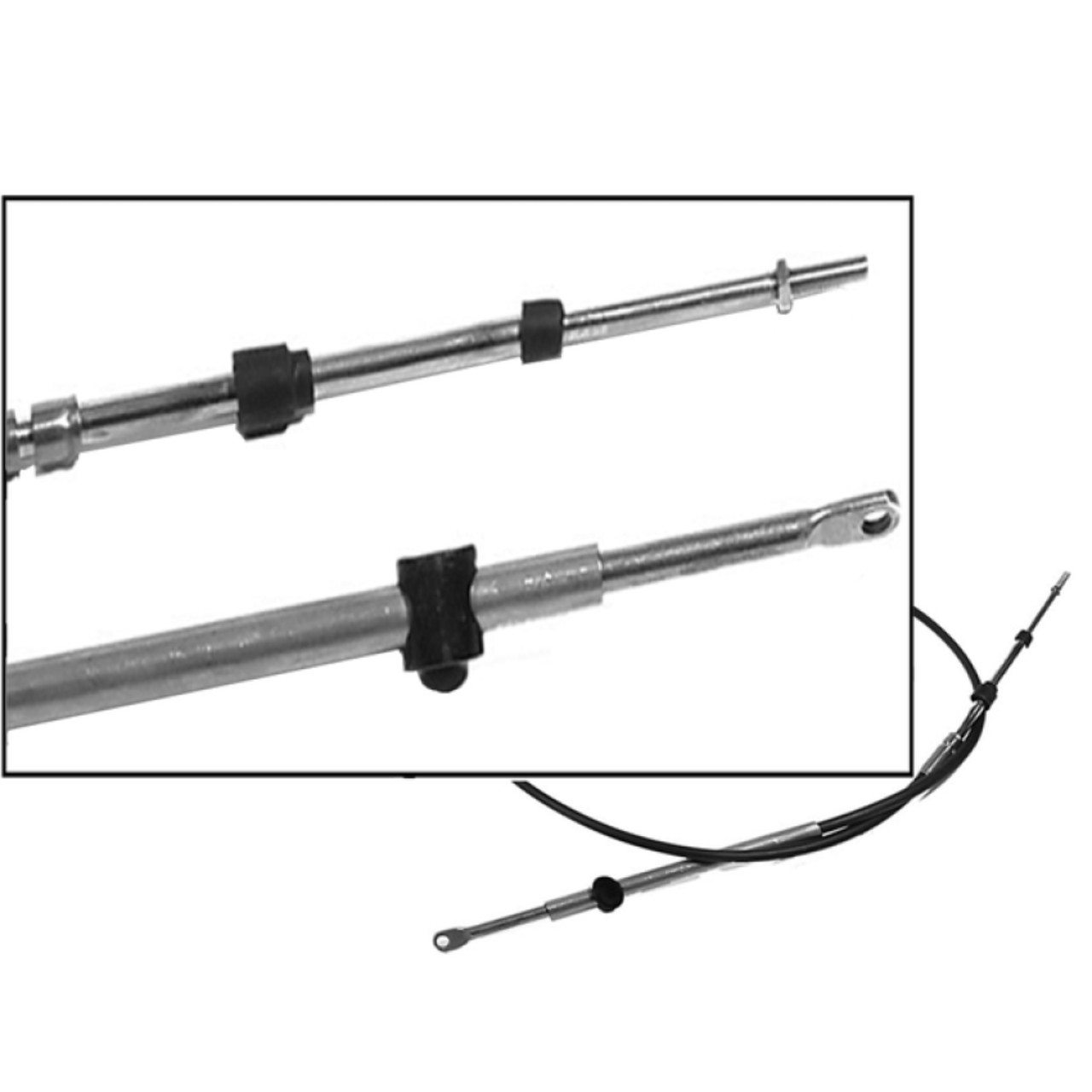 Mercury New OEM 26 FT Platinum Plus Throttle and Shift Cable, 8M0085987