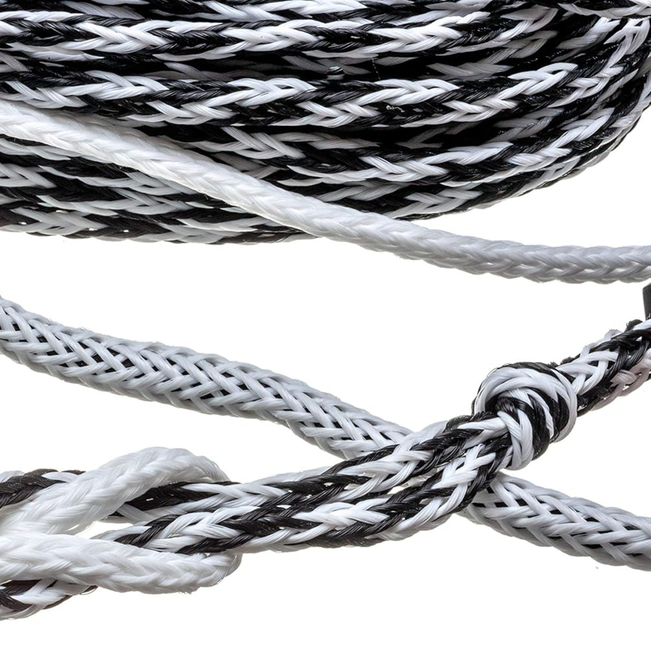 Seachoice New Wakeboard Rope 75 Ft. Long 15 in. Handle Black/White, 50-86821