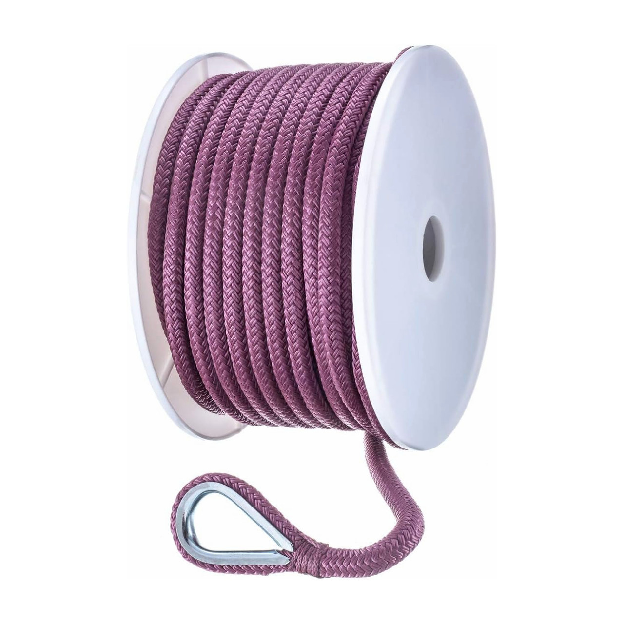 Seachoice New Double Braid Nylon Anchor Line 3/8 in. X 100 Ft. Burgundy, 50-42241