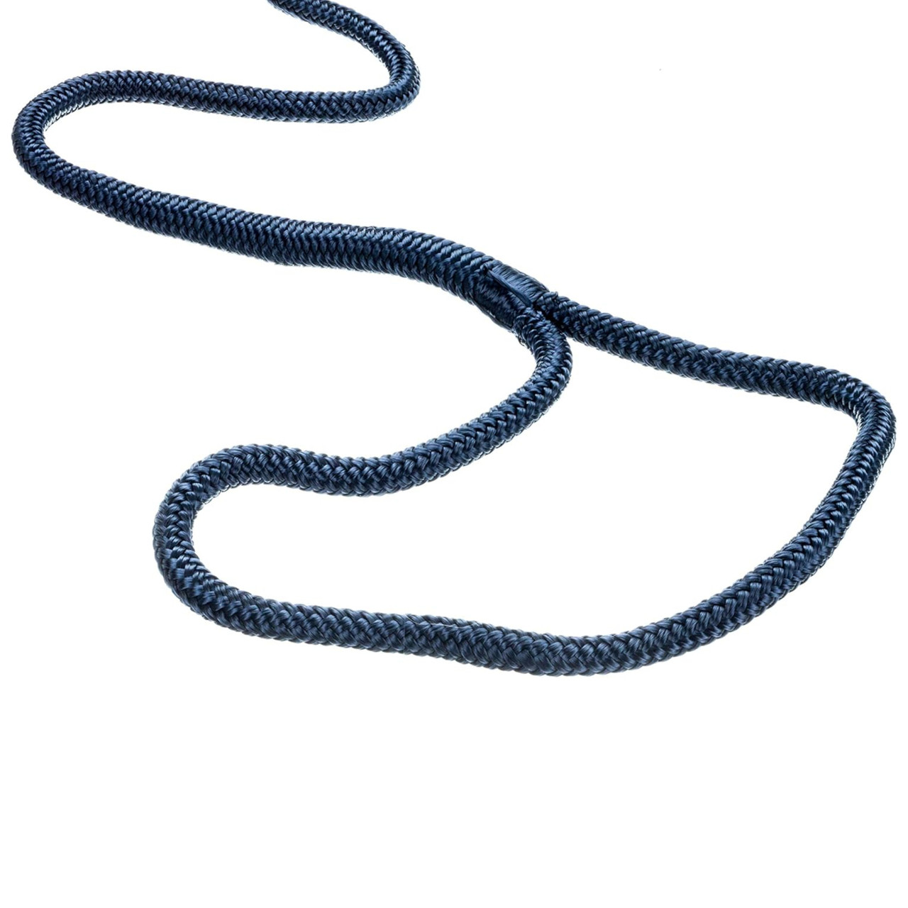 Seachoice New Dock Line Double Braided Nylon 3/8"x15ft Navy, 50-39831