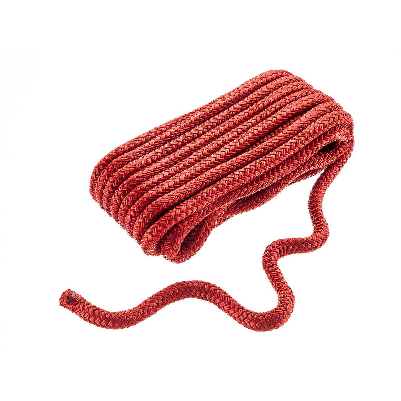 Seachoice Dock Line Double Braided Nylon 3/8"x20ft Red, 50-39731