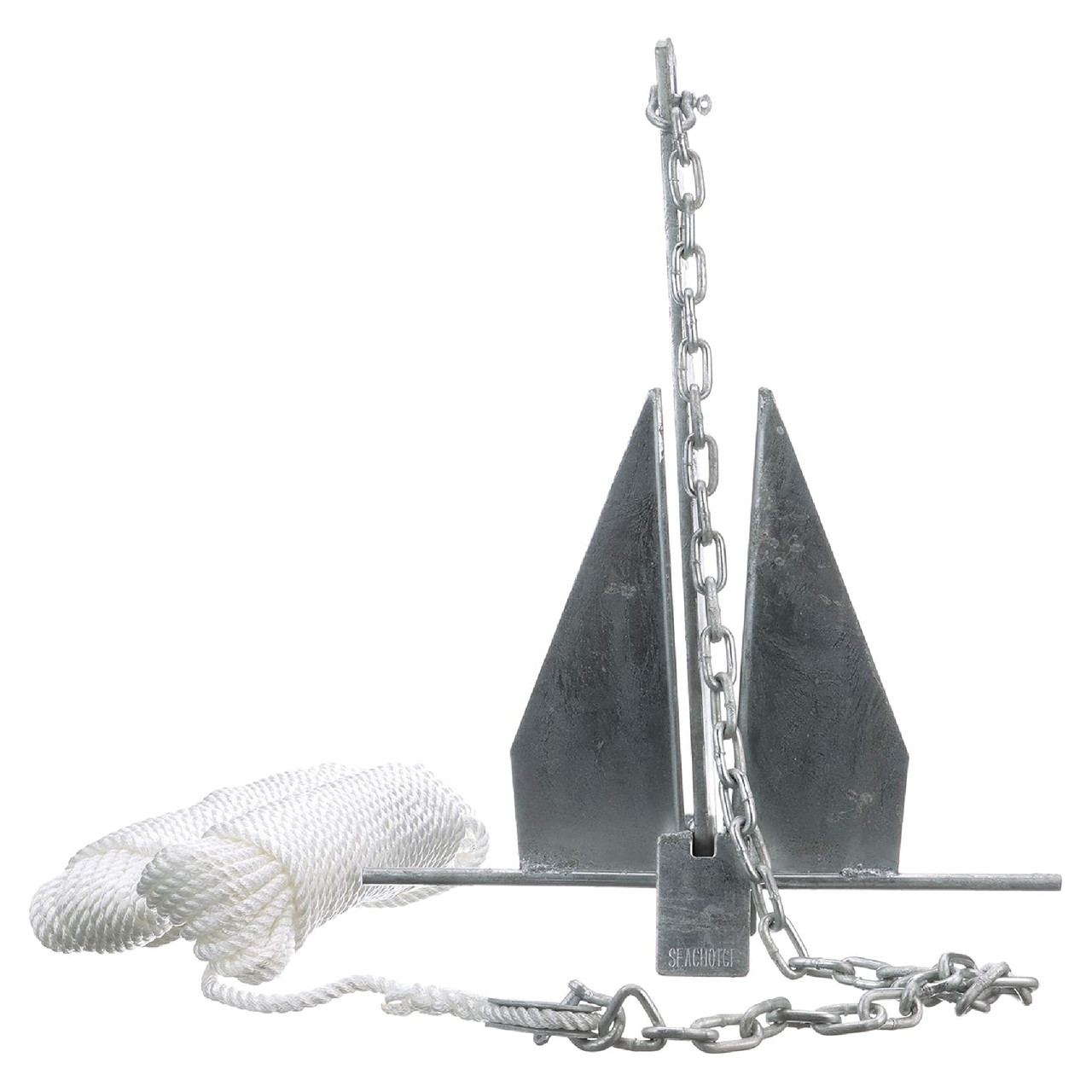 Seachoice New Hot Dipped Galvanized Deluxe Fluke Anchor Kit, 50-41722