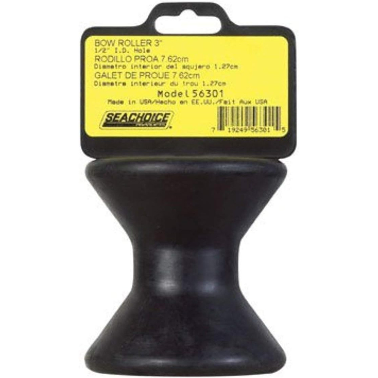 Seachoice New Bow Roller 3"x1/2" Black, 50-56301