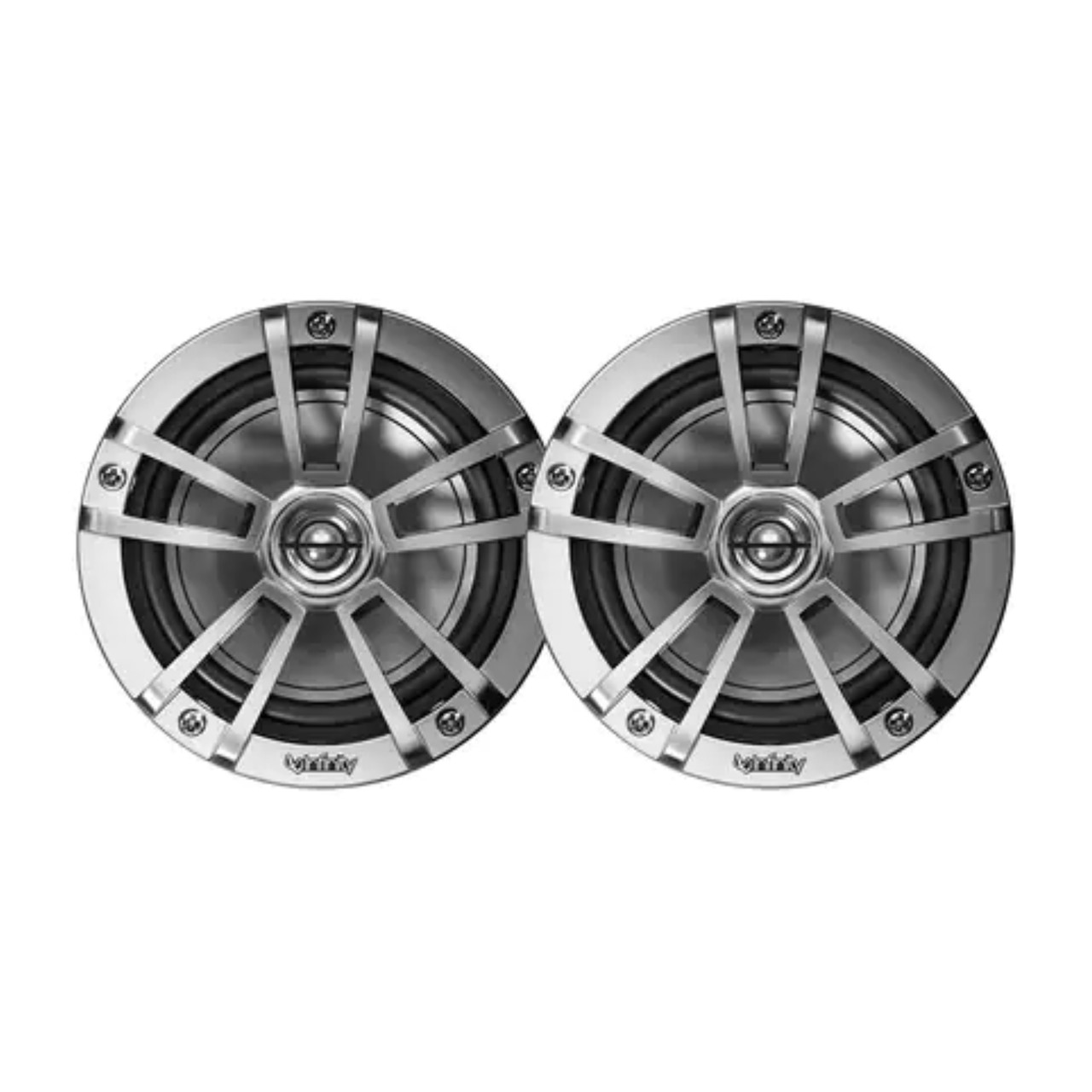 Infinity New 6.5" Two-Way Coaxial Marine RGB Speakers, Titanium 464-INF622MLT