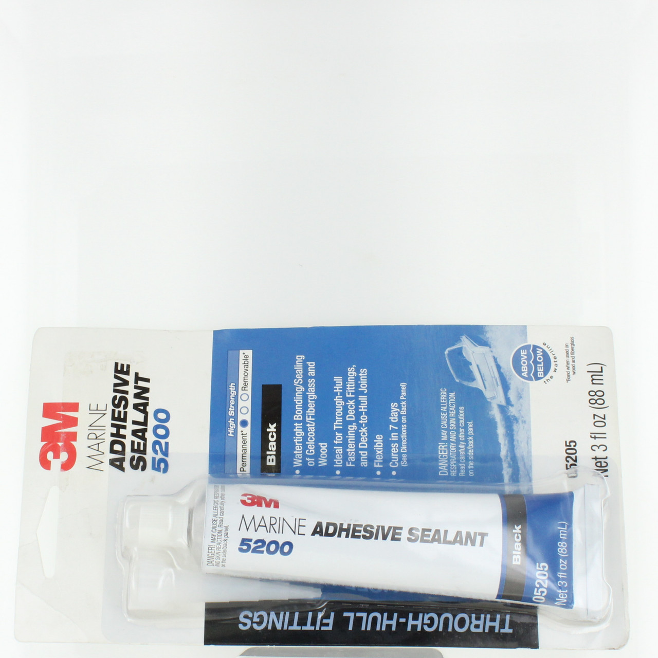 3M New Black Marine Adhesive Sealant 5200 3 fl.oz., 71-05205