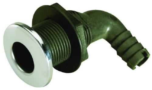 Seachoice Thru Hull W/Ss Cover, 50-18551