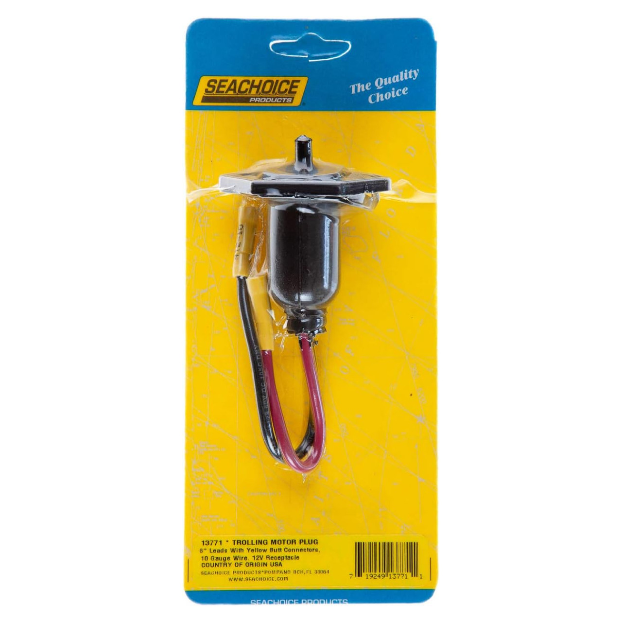 Seachoice Trolling Motor Receptacle Female 10ga, 50-13771