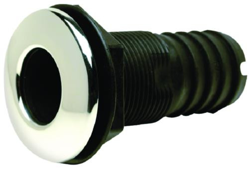 Seachoice 1 1/8" Ss Thru-Hull Straight, 50-18461