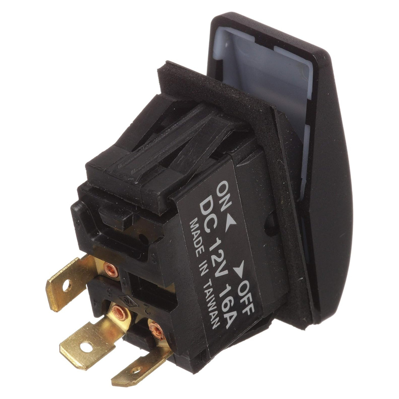 Seachoice Rocker Switch Illuminated Black On/Off (SPST), 50-10961