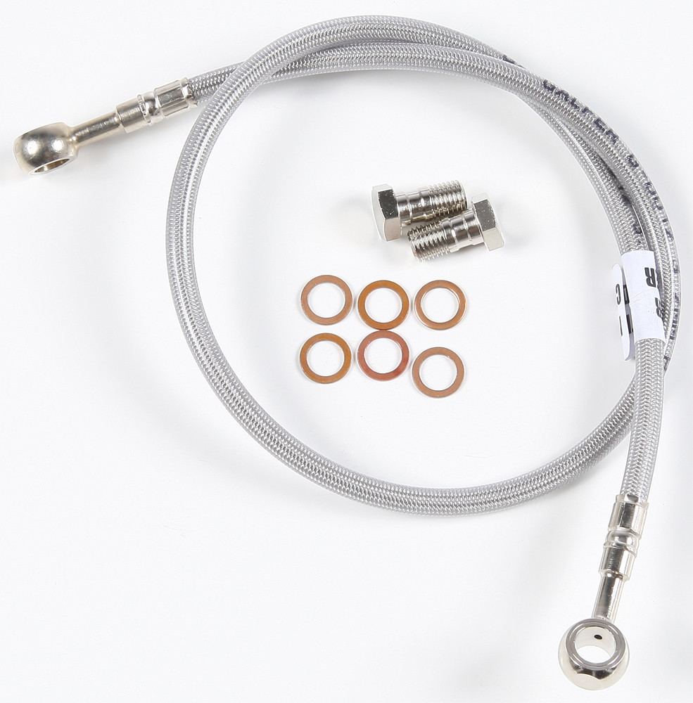 GALFER Rear Stainless Steel Hydraulic Brake Line, 17-9803
