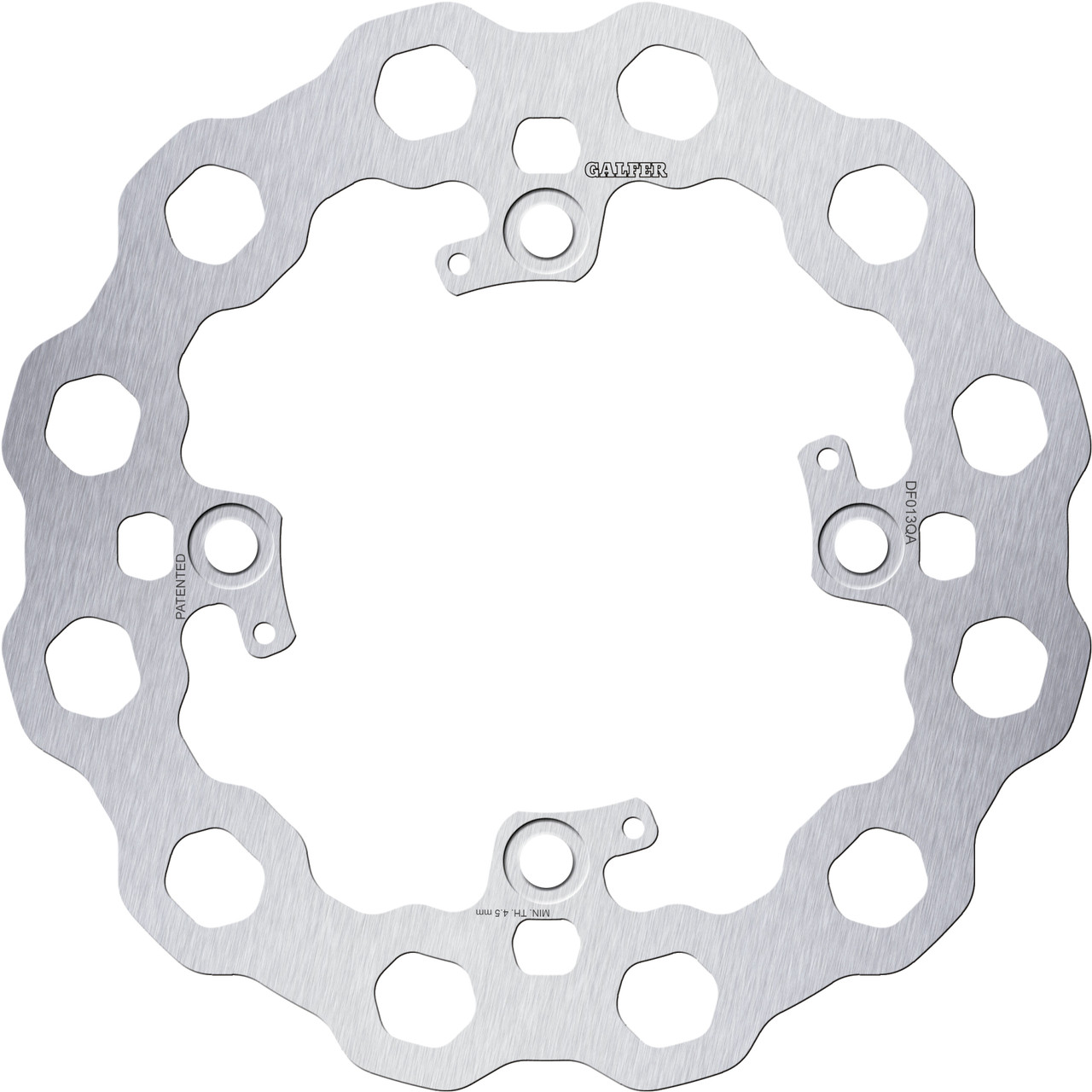 GALFER Fixed Rear Cubiq Brake Rotor, 17-3900