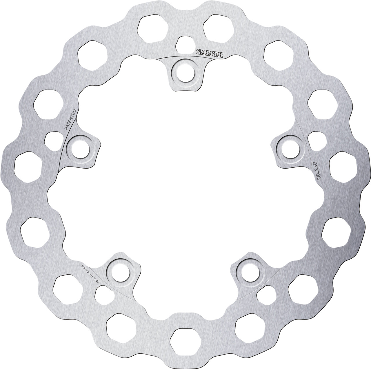 GALFER Fixed Rear Cubiq Brake Rotor, 17-3909