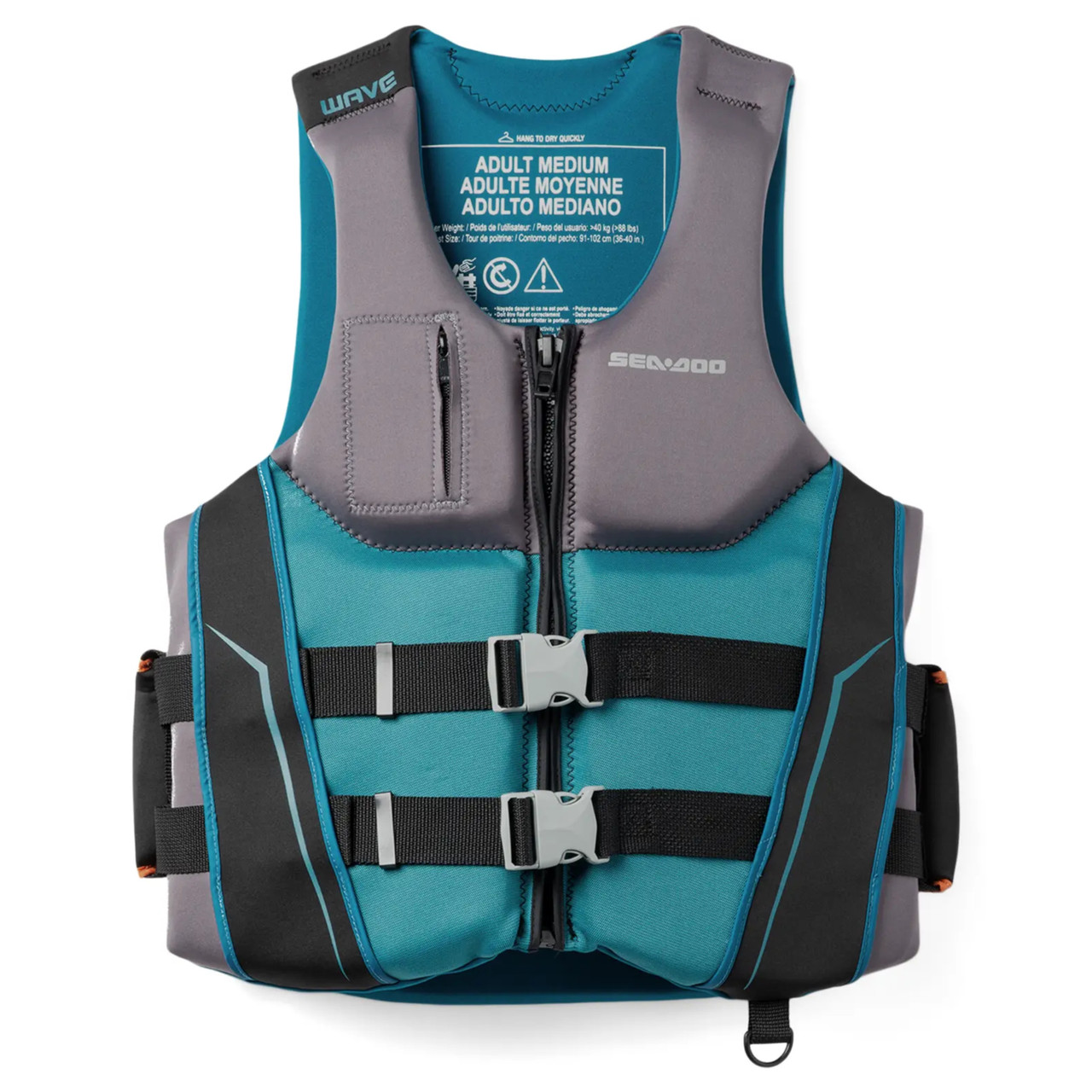 Sea-Doo OEM, Unisex Large Wave Grip PFD/Life Jacket, 2870290976