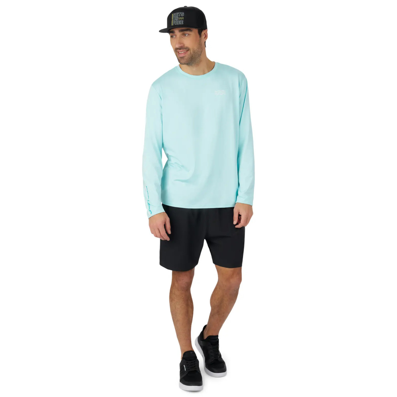 Sea-Doo OEM, Men's Large Sets Us Free UV Long Sleeve Shirt, 2880200938