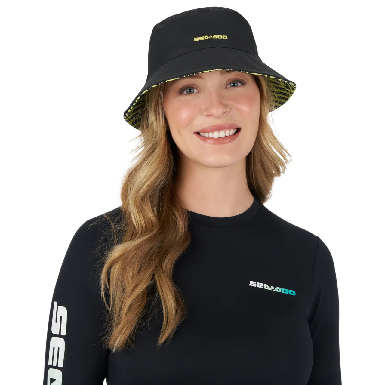 Sea-Doo OEM, Unisex Small/Medium Quick-Dry Reversible Bucket Hat, 2882217290