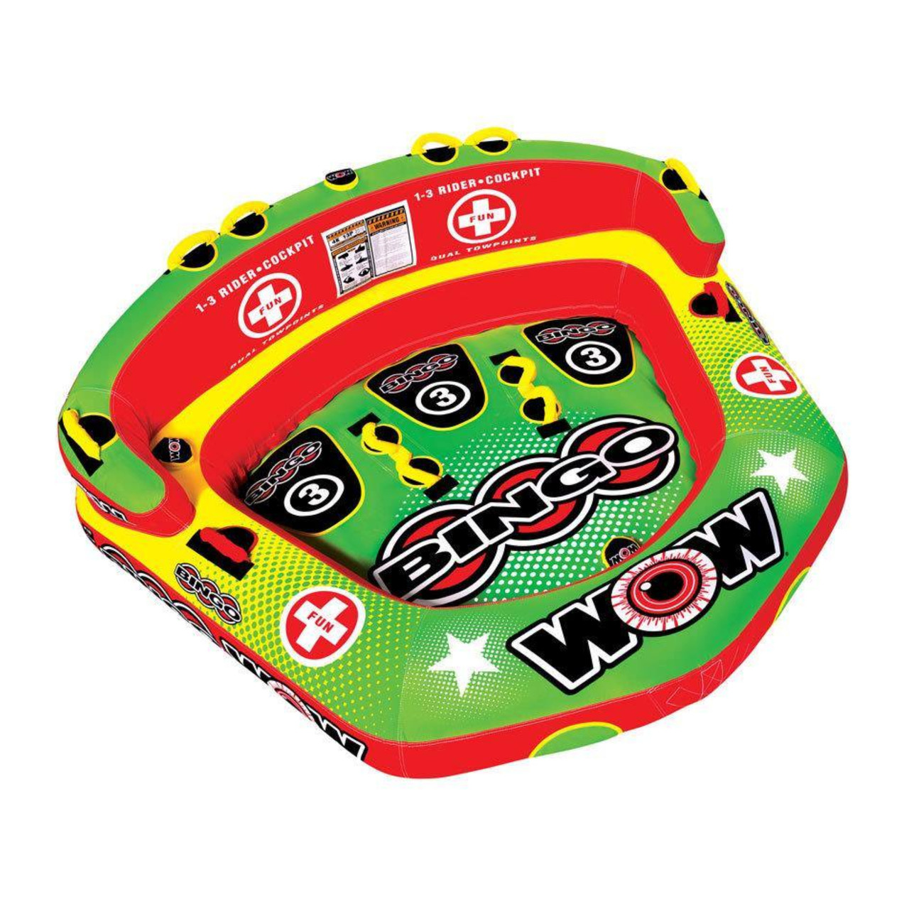 WOW Watersports New Bingo 3 Cockpit Tube 1-3 Riders, 742-141070