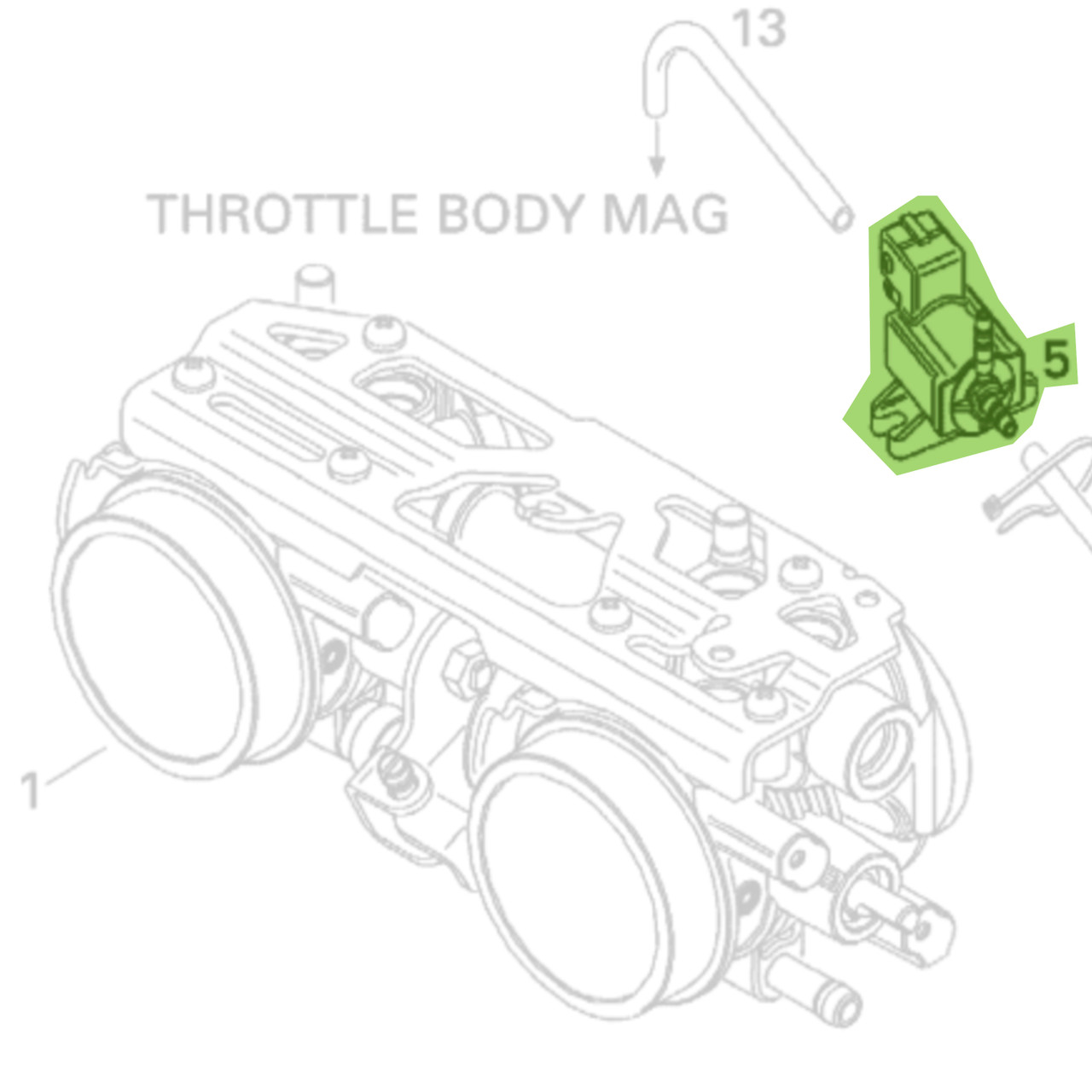 Ski-Doo OEM, Solenoid Valve, Grand Touring GSX Legend MXZ, 420664630