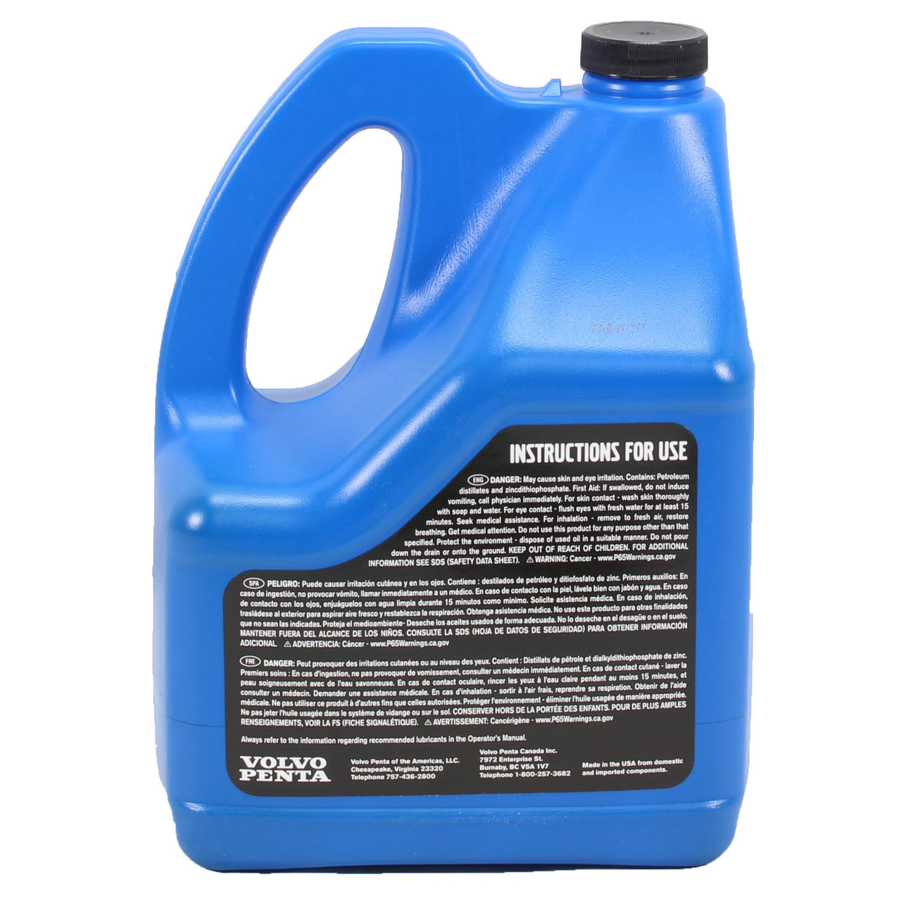 Volvo Penta New OEM 75W-90 Synthetic Transmission Gear Oil, 4 Gallons, 1141680