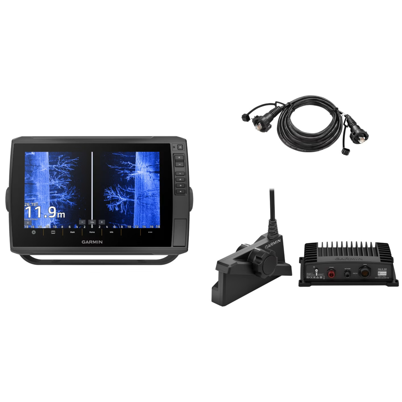 Garmin OEM ECHOMAP Ultra 2 126sv 12" & Livescope Plus Bundle, 010-02882-10