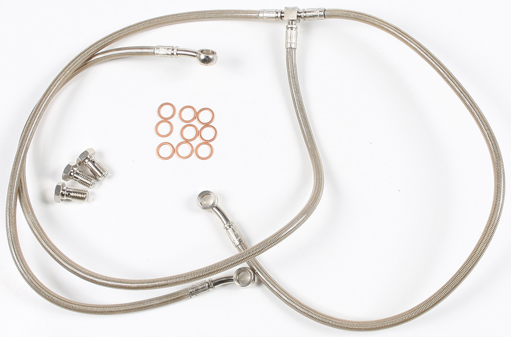 GALFER Front 3 Line Stainless Steel Hydraulic Brake Line, 17-9861