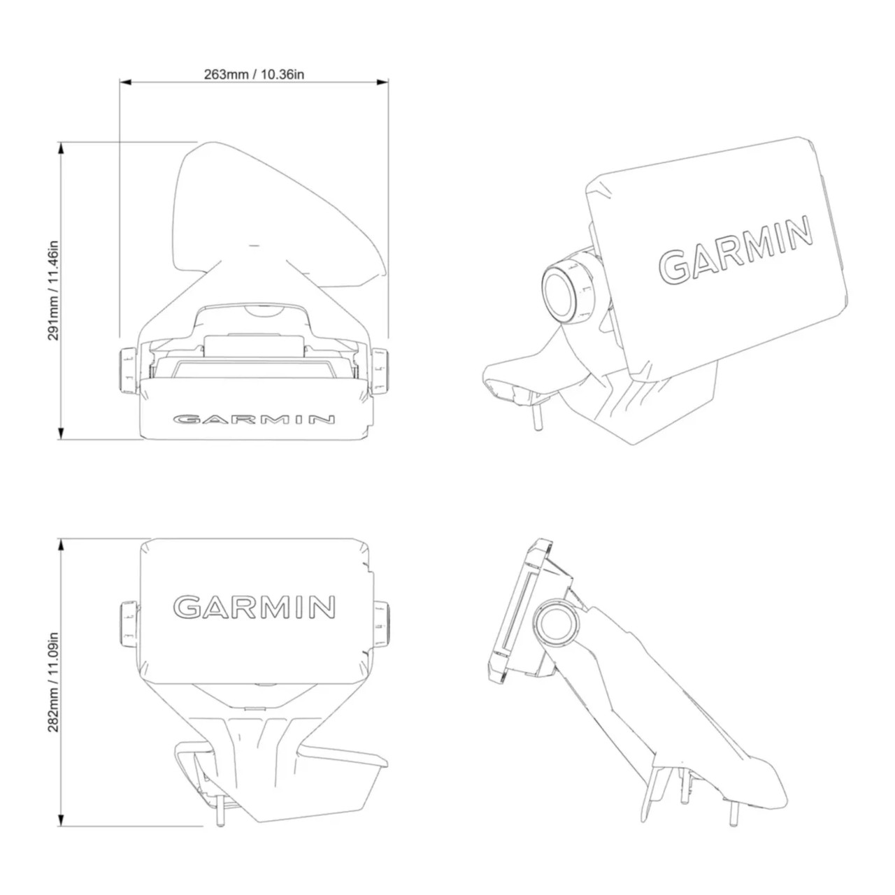 Sea-Doo OEM, Garmin ECHOMAP™ UHD2 72sv GPS, 7" Touchscreen, 295101264